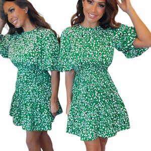 AX PARIS FLIRTY PRINT MINI DRESS FRENCH GIRL ROMANTIC 12
